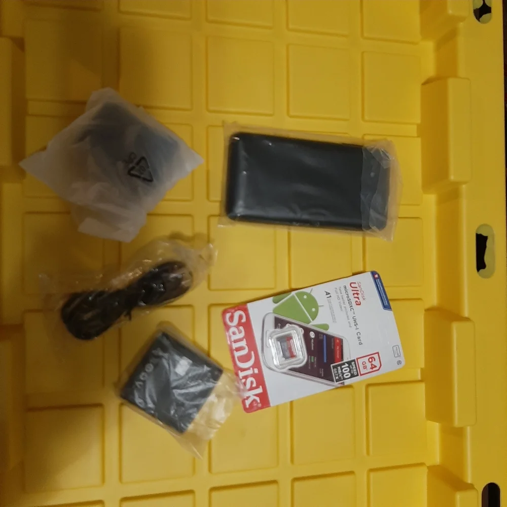 Cell phone with acessories and adapter